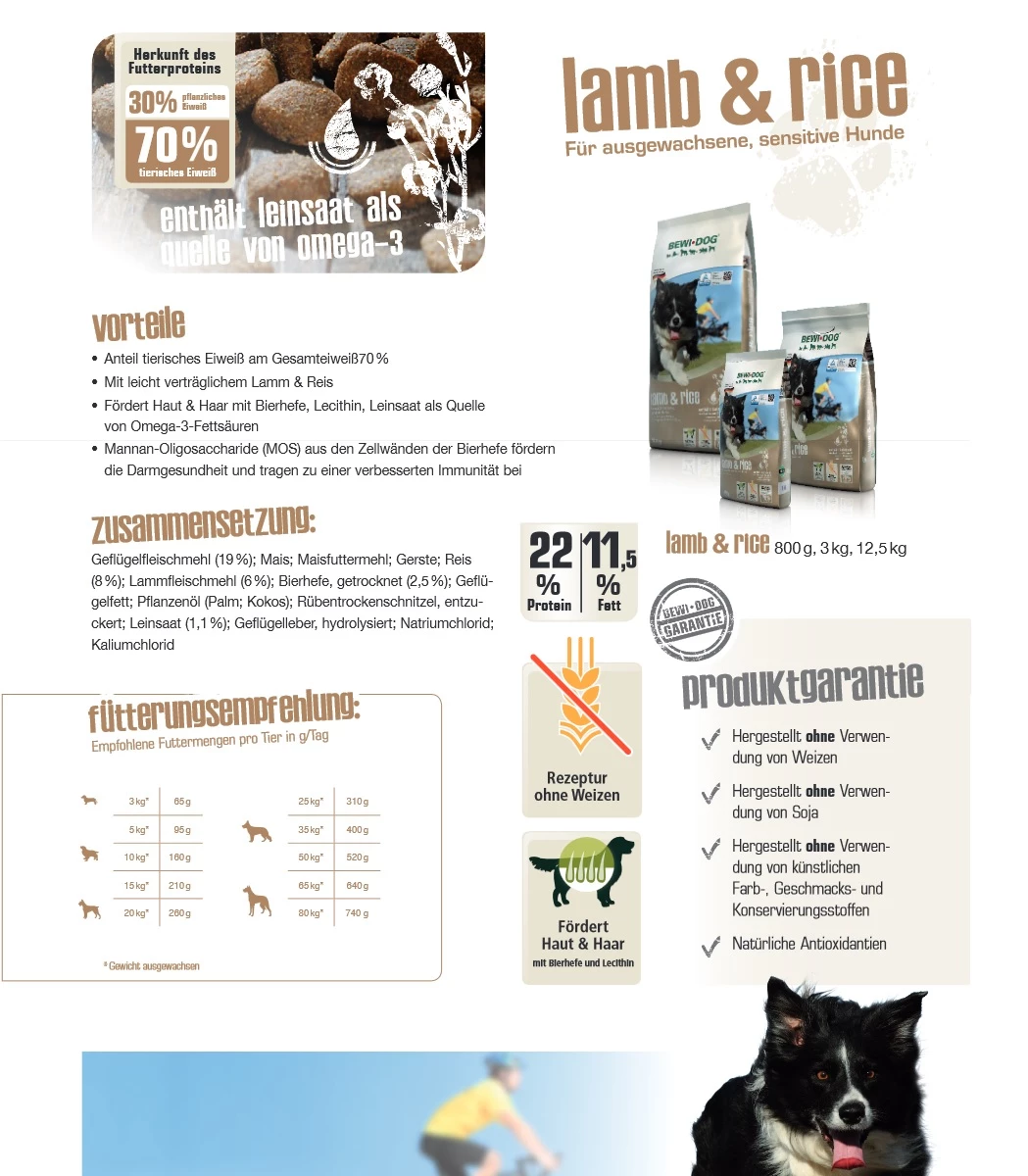 Bewital Bewi Dog Lamb & Rice 12,5kg 4 Bewital Bewi Dog Lamb & Rice 12,5kg – Bild 4